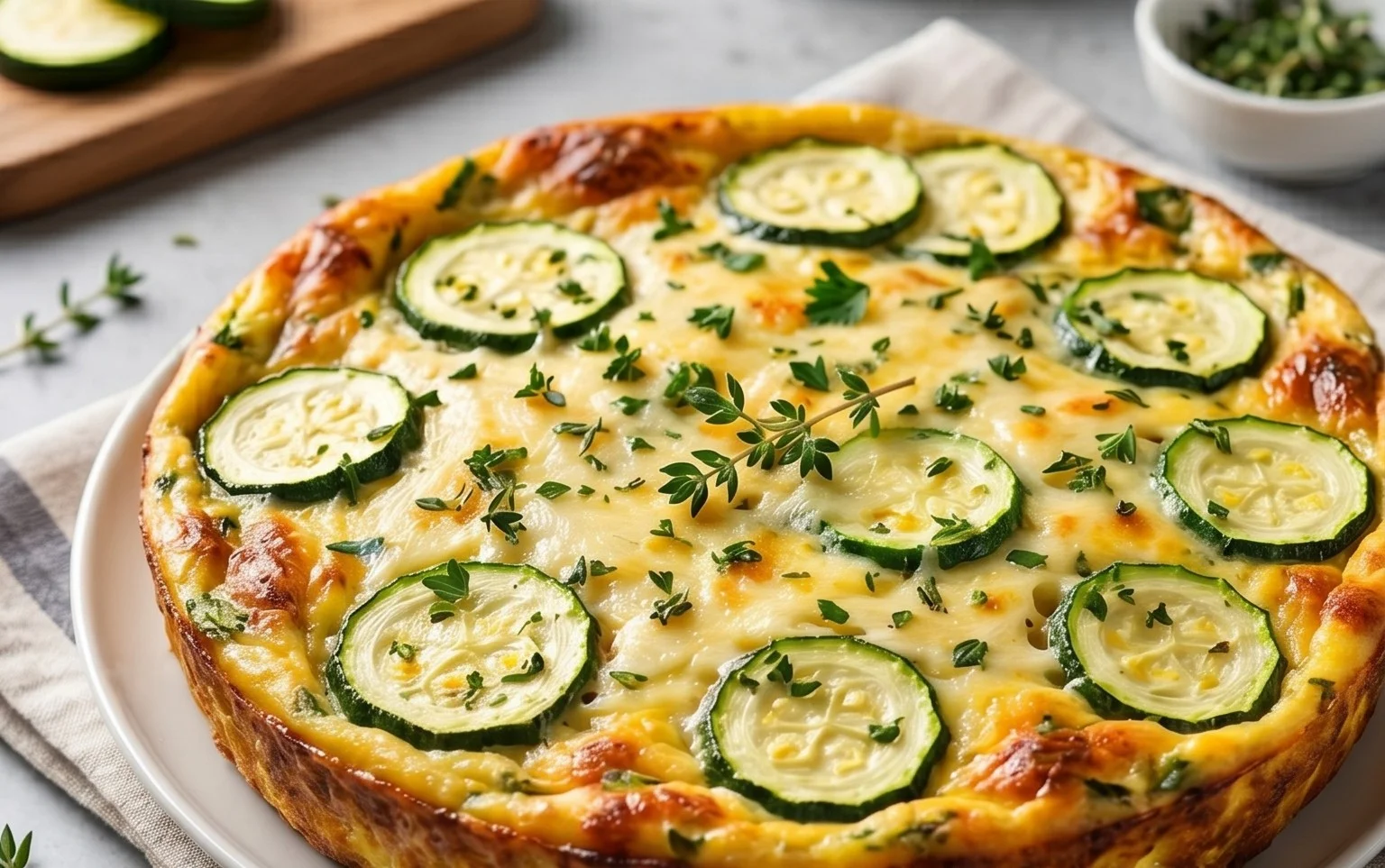 Crustless Zucchini Quiche Recipe