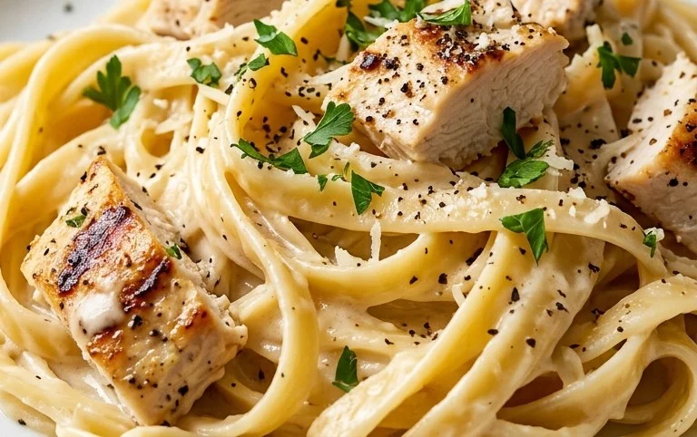 Low Calorie Chicken Alfredo