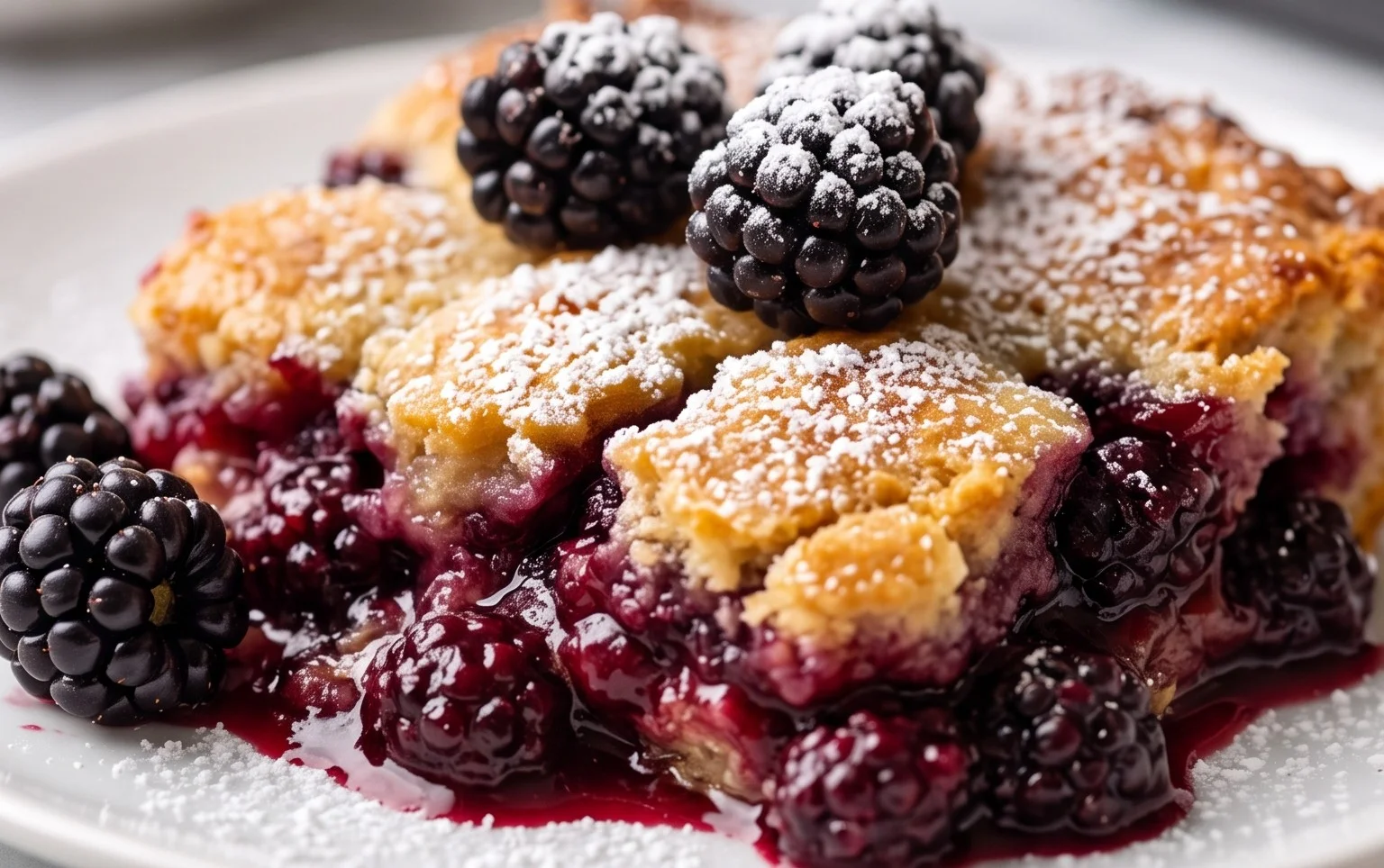 The Pioneer Women's Blackberry Cobbler