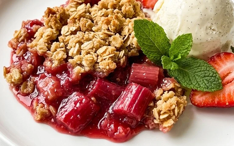 Easy Rhubarb Crisp