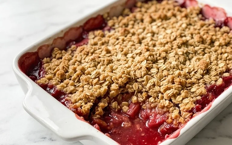 Easy Rhubarb Crisp