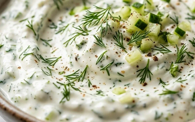 Cucumber Dip with Sour Cream and Dill