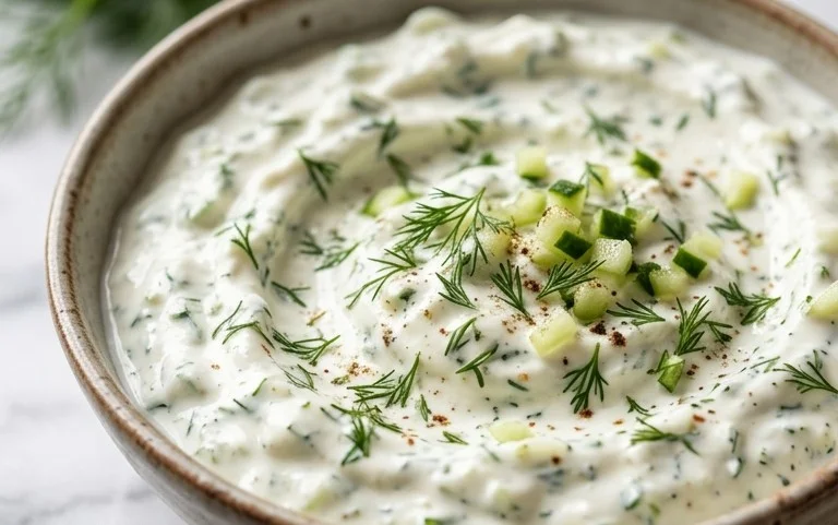 Cucumber Dip with Sour Cream and Dill