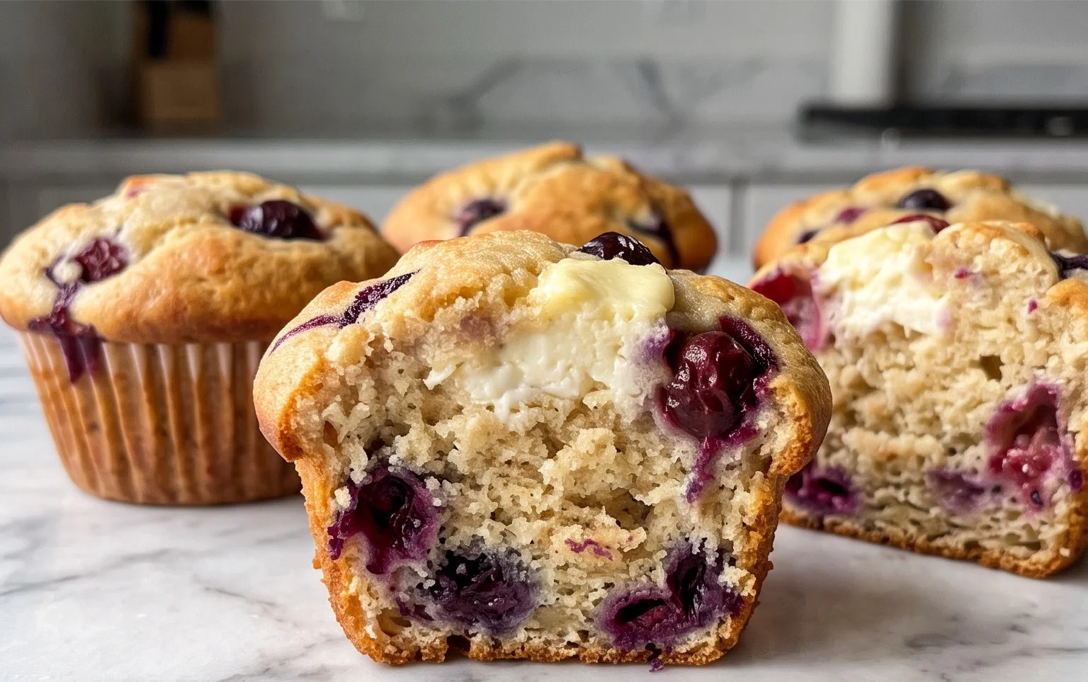 Berry Cream Cheese Muffins