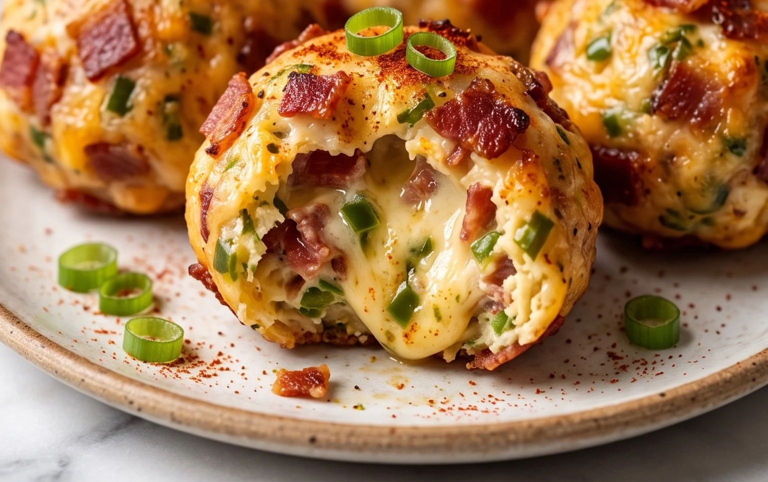 Beef Bacon Jalapeño Popper Cheese Balls