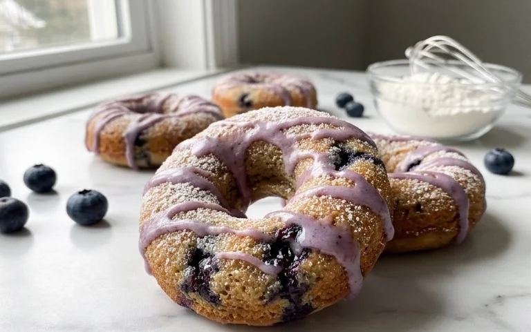 Blueberry Cake Donuts