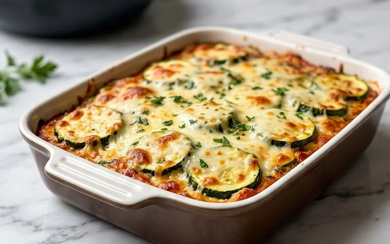 Three Cheese Zucchini Parmesan