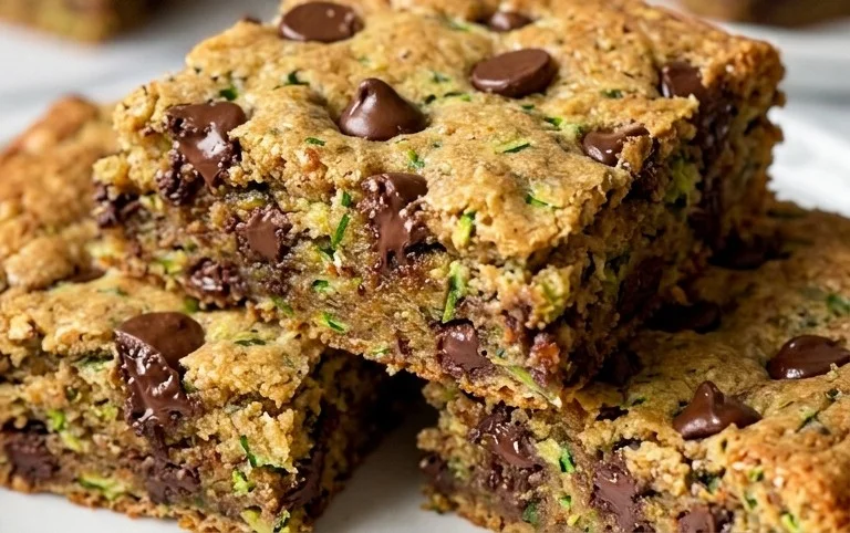 Chocolate Chip Zucchini Cookie Bars