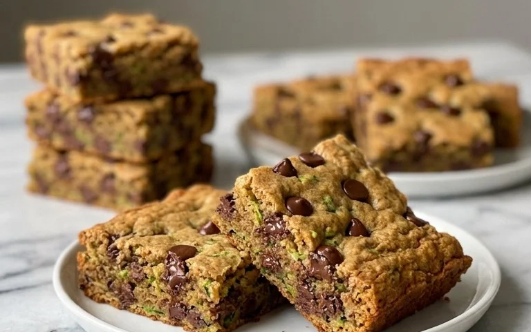 Chocolate Chip Zucchini Cookie Bars